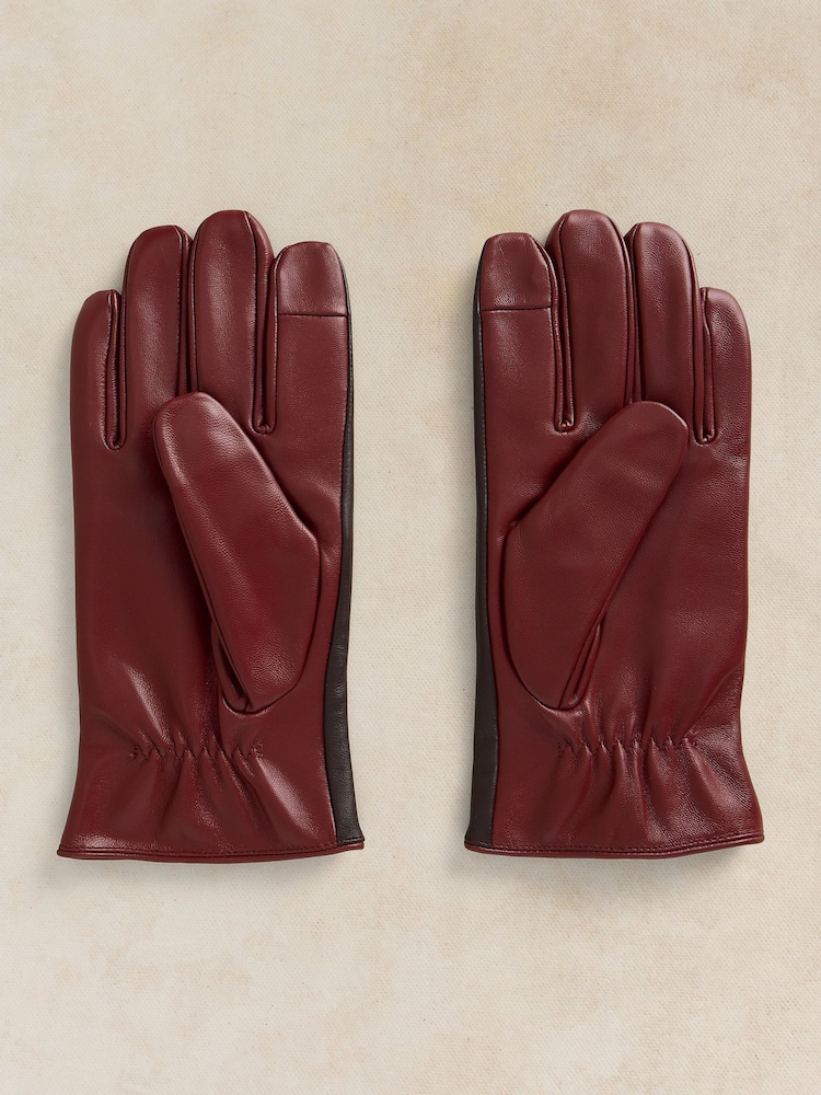 White Stuff Brown Luke Leather Glove - Image 2 of 3