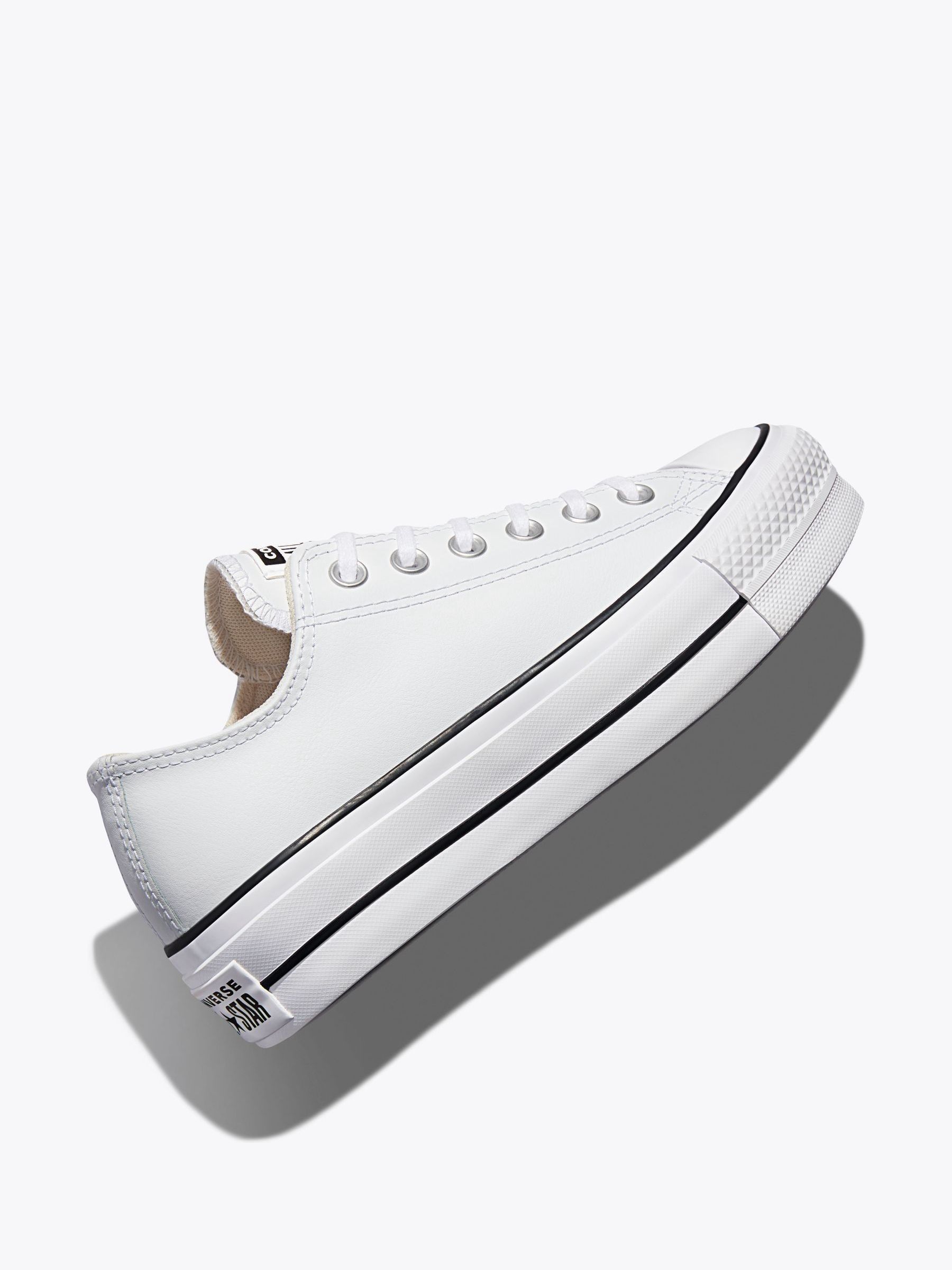 Buy Converse White Platform Lift Chuck Ox Leather Trainers from Next USA