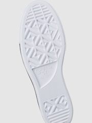Converse White Platform Lift Chuck Ox Leather Trainers - Image 13 of 14