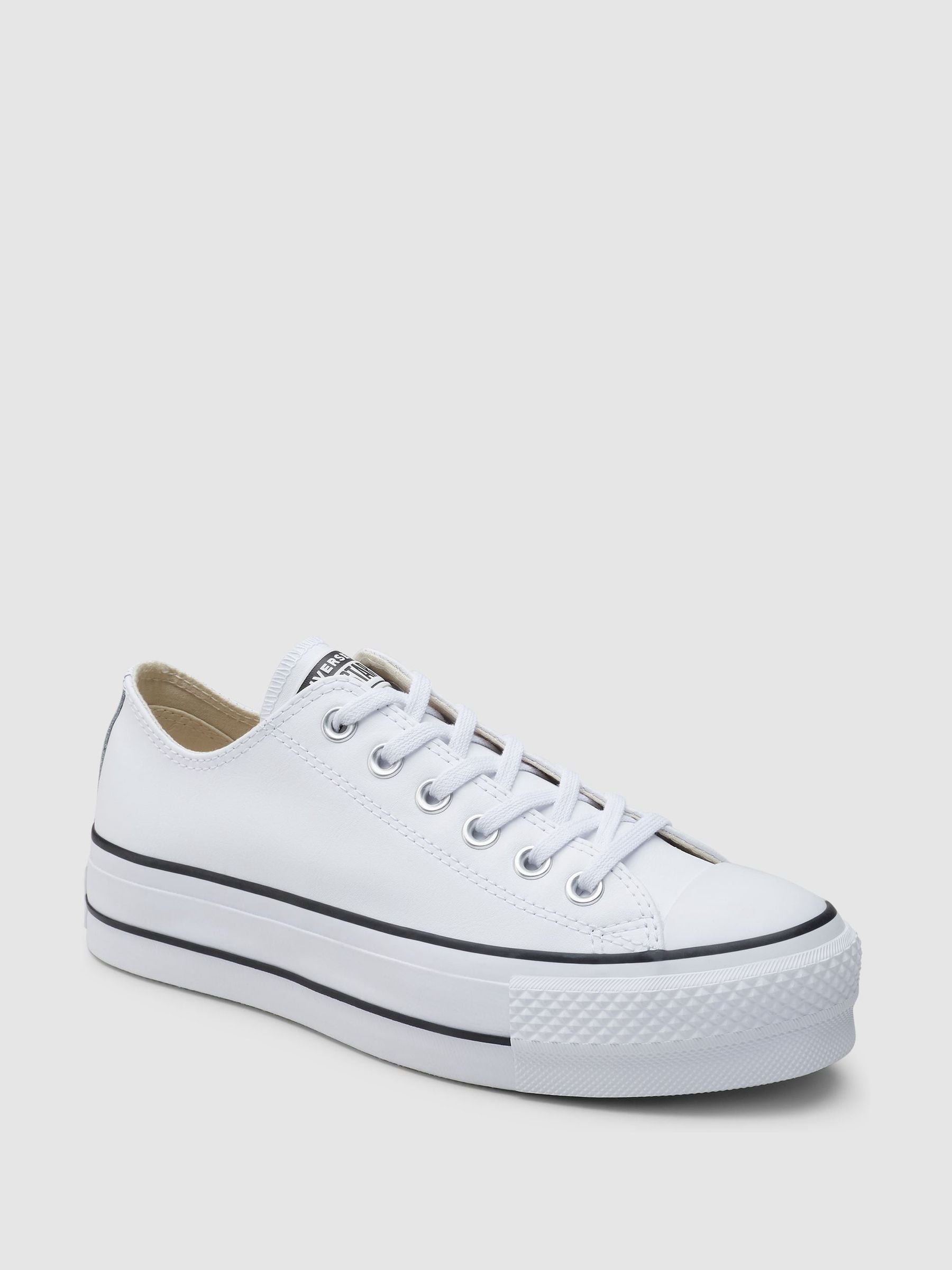 CONVERSE ホワイト プラットフォームスニーカー Buy Converse White Platform Lift Chuck Trainers from Next USA