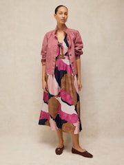 White Stuff Pink Maisie Knot Dress - Image 1 of 5