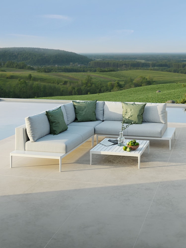 Maze Grey Garden Eve Corner Sofa In All Weather Fabric - Image 2 of 7