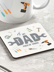 Personalised Fathers Day Mug & Coaster Set by Loveabode - Image 3 of 4
