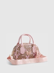 River Island Brown Multi Charm Bag - Image 3 of 5