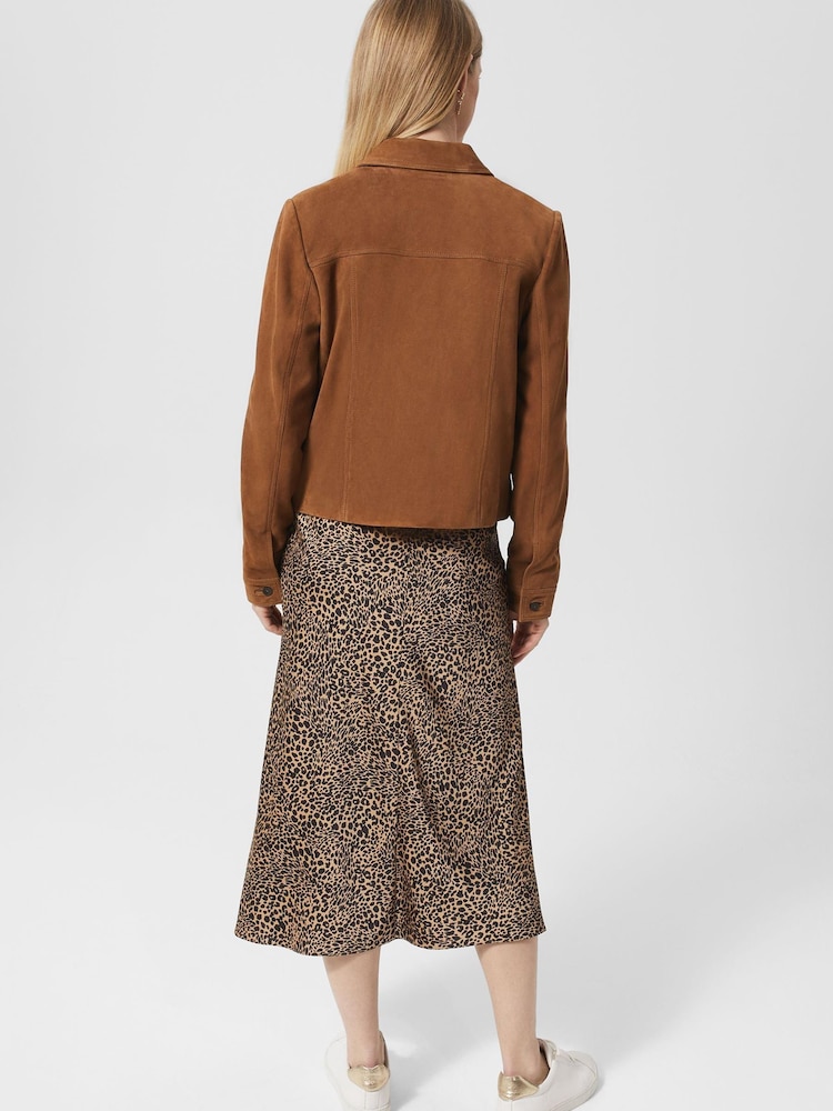Hobbs Brown Suede Ashlee Jacket - Image 2 of 4