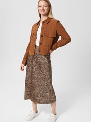 Hobbs Brown Suede Ashlee Jacket - Image 3 of 4