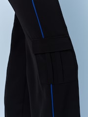 Black Side Stripe Wide Leg Trousers - Image 5 of 7