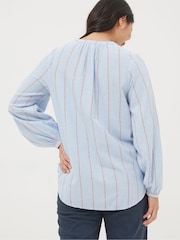 FatFace Mallie Blue Stripe Shirt - Image 2 of 5