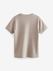 Natural Short Sleeve Textured T-Shirt (3-16yrs) - Image 2 of 3