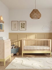 Gaia Baby Primrose Yellow Natural Ash Eos Cot & Dresser 2 Piece Nursery Furniture Set - Image 1 of 6