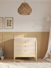 Gaia Baby Primrose Yellow Natural Ash Eos Cot & Dresser 2 Piece Nursery Furniture Set - Image 3 of 6