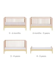 Gaia Baby Primrose Yellow Natural Ash Eos Cot & Dresser 2 Piece Nursery Furniture Set - Image 6 of 6