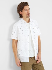 Tog 24 White 100% Cotton Short Sleeve Floyd Shirt - Image 5 of 7