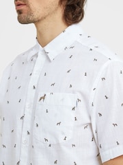 Tog 24 White 100% Cotton Short Sleeve Floyd Shirt - Image 6 of 7