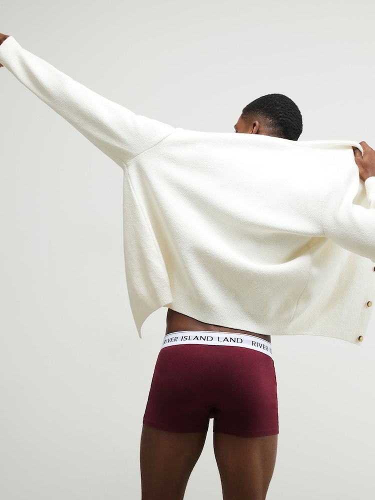 River Island Pink Waistband Trunks 5 Pack - Image 3 of 3 River Island Pink Waistband Trunks 5 Pack - Image 3 of 3