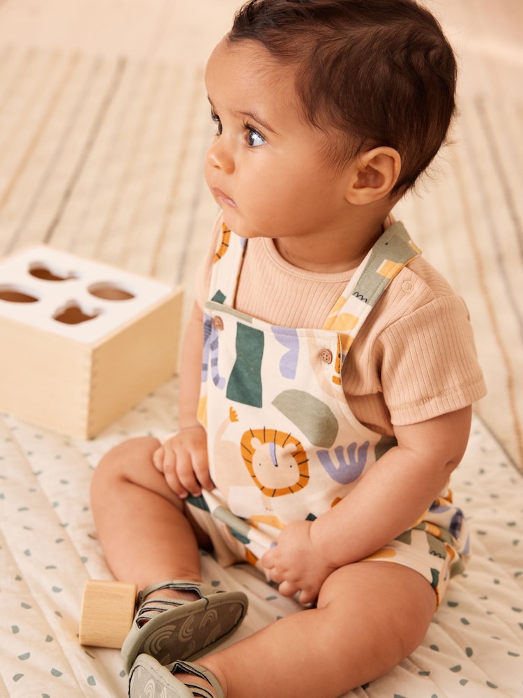 Mineral Safari Baby Jersey Dungarees and Bodysuit Set (0mths-2yrs) - Image 1 of 11