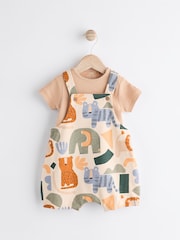 Mineral Safari Baby Jersey Dungarees and Bodysuit Set (0mths-2yrs) - Image 4 of 11