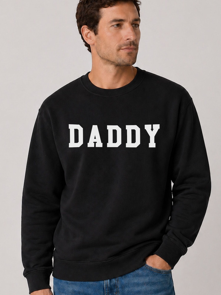 Personalised Daddy, Dad, Grampa, Grampy, Stepdad or Grandfather Sweatshirt by Loveabode - Image 2 of 4 Personalised Daddy, Dad, Grampa, Grampy, Stepdad or Grandfather Sweatshirt by Loveabode - Image 2 of 4