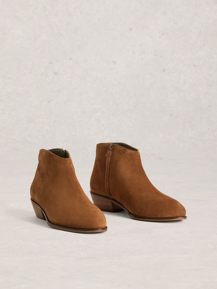 White Stuff Brown Mia Suede Ankle Boots - Image 2 of 4