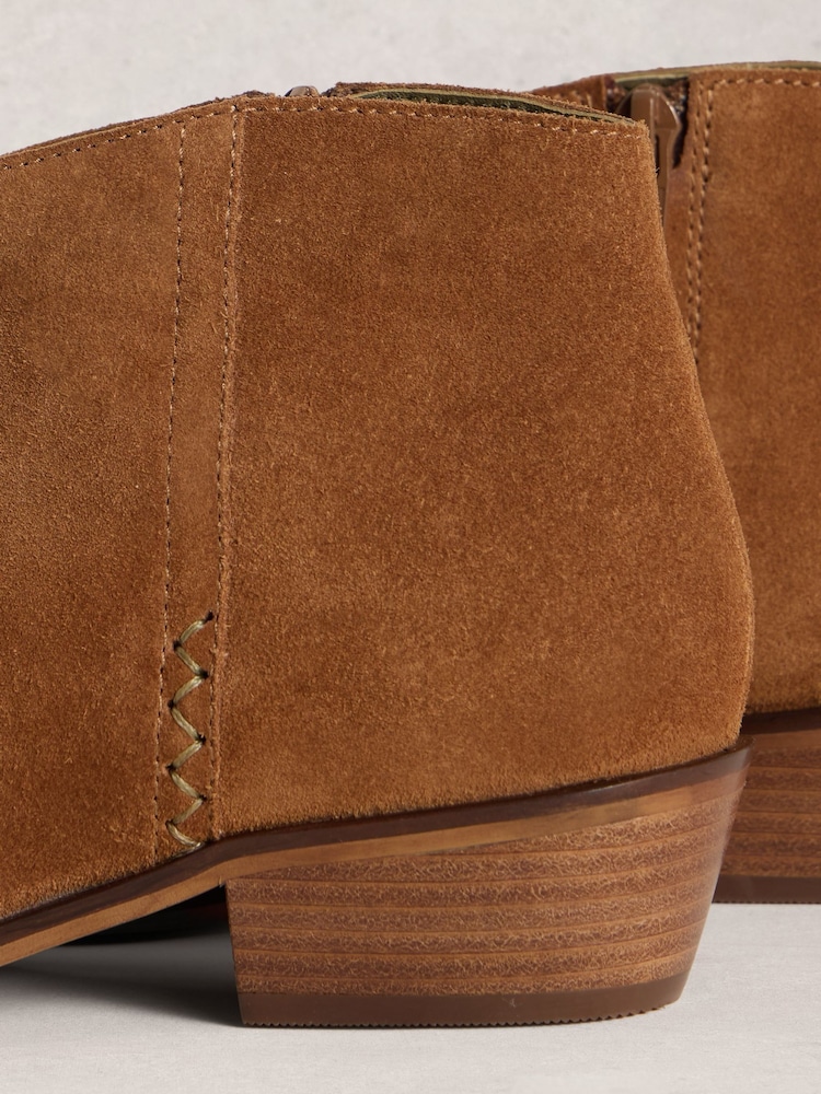 White Stuff Brown Mia Suede Ankle Boots - Image 4 of 4