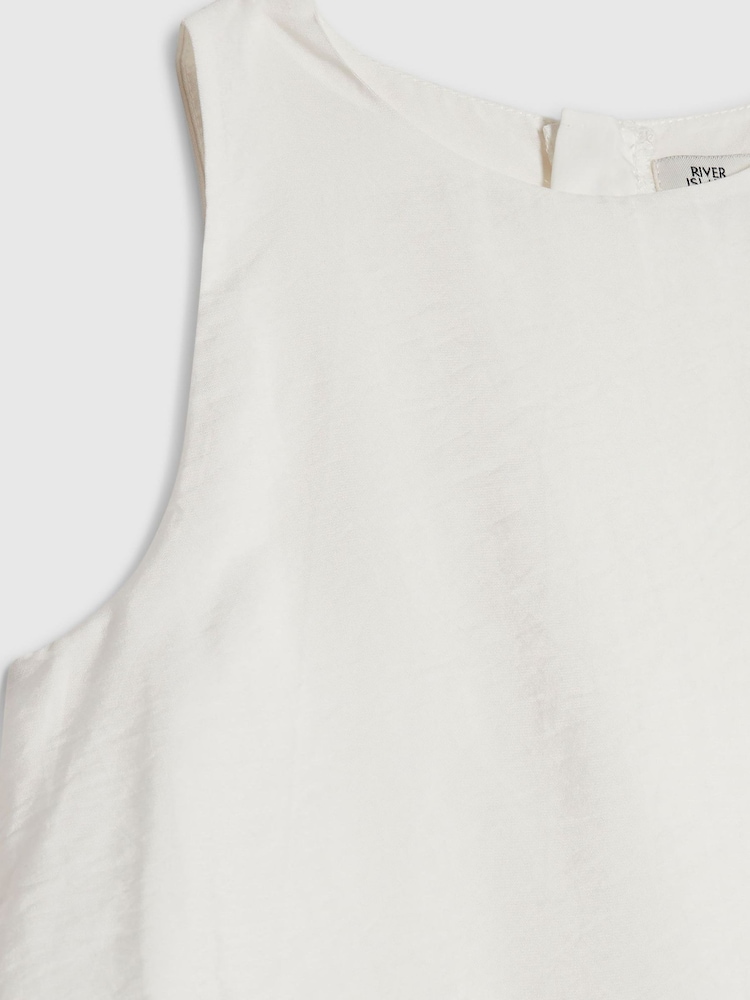 River Island White Tiered Playsuit - Image 4 of 4 River Island White Tiered Playsuit - Image 4 of 4