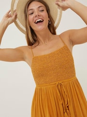 FatFace Yellow Jo Midi Sun Dress - Image 3 of 5