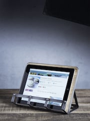 Industrial Kitchen Grey Mango Wood Cookbook Stand - Image 1 of 3