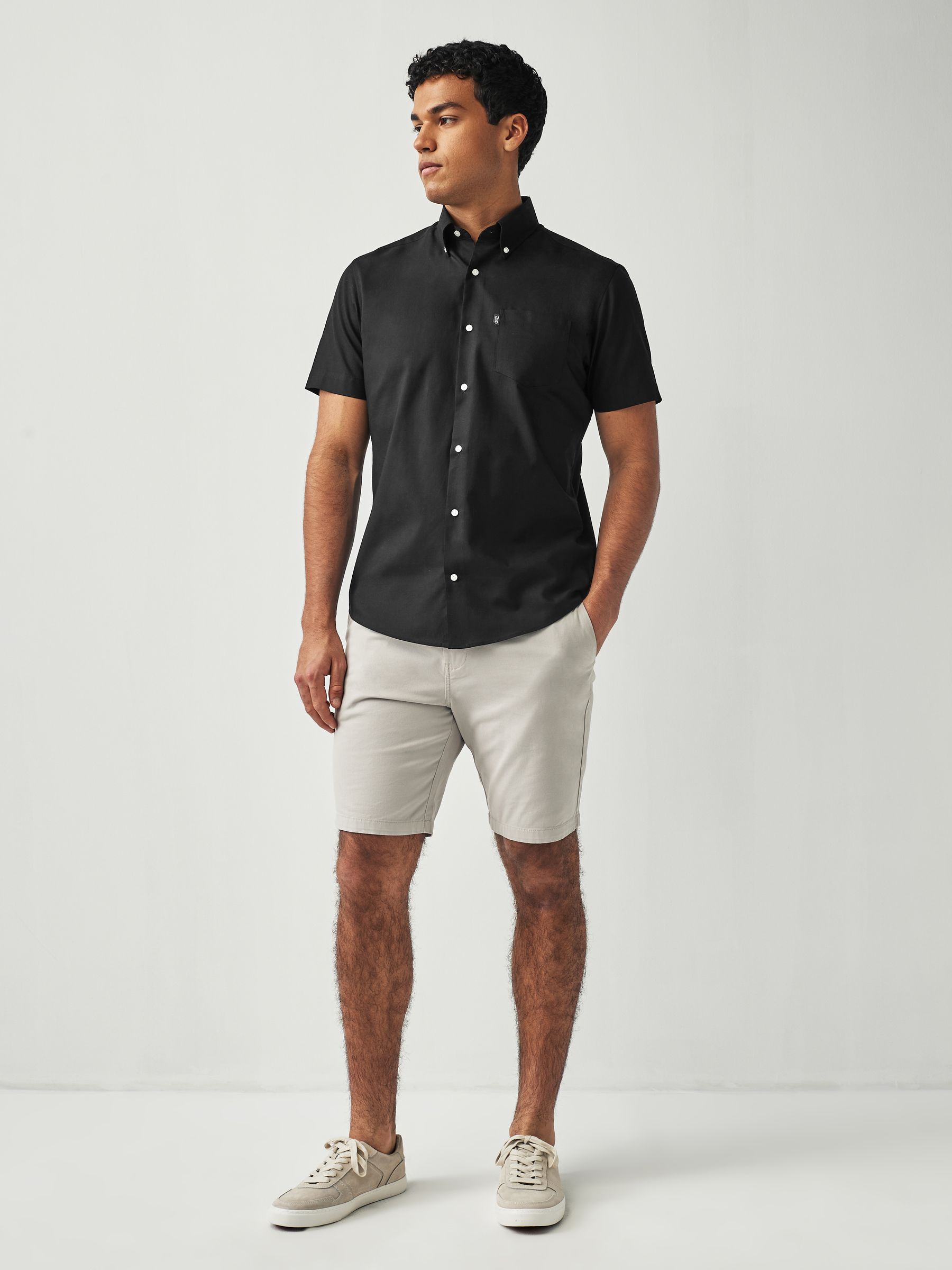 Oxford Button-Down Shirt - Black