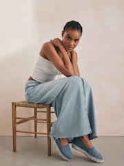 Denim modra - Debele espadrile Forever Comfort® - Slika 1 iz 8
