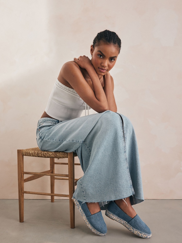 Denim modra - Debele espadrile Forever Comfort® - Slika 1 iz 8