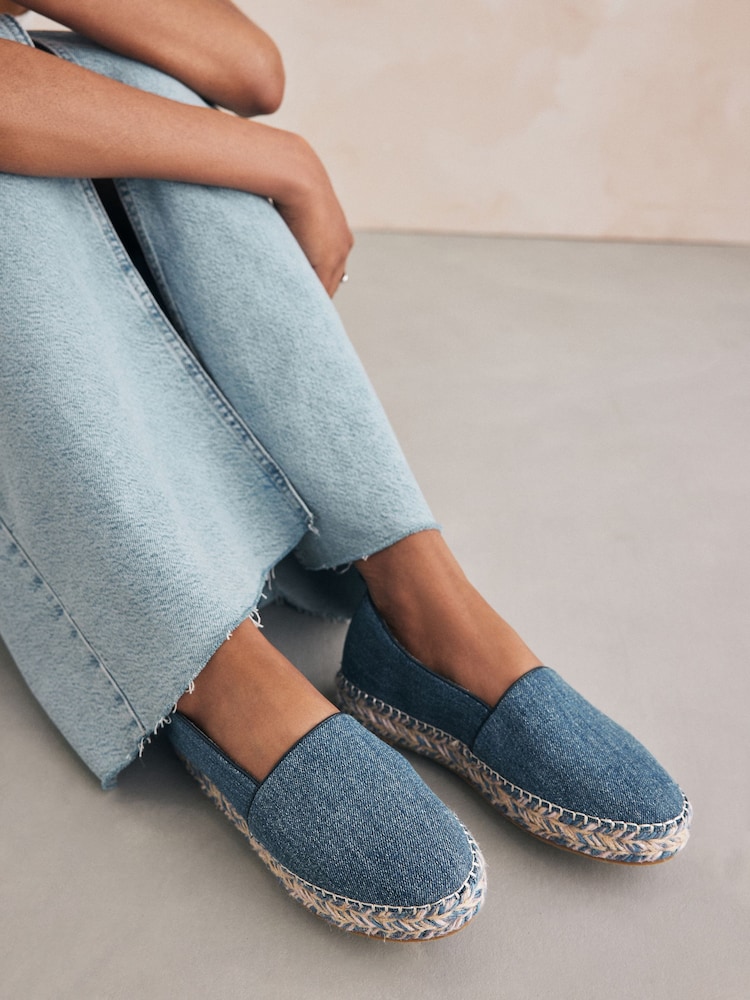 Denim modra - Debele espadrile Forever Comfort® - Slika 2 iz 8 Denim modra - Debele espadrile Forever Comfort® - Slika 2 iz 8