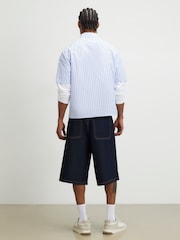 River Island Navy Dark Rinse Denim Jorts - Image 2 of 3