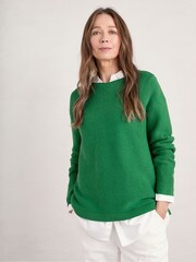 Seasalt Cornwall Green Makers Cotton Jumper - Image 1 of 5