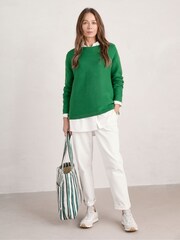 Seasalt Cornwall Green Makers Cotton Jumper - Image 3 of 5