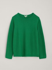 Seasalt Cornwall Green Makers Cotton Jumper - Image 4 of 5