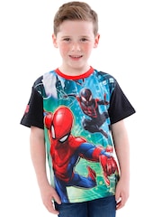 Character Black Spider-Man Short Sleeve T-Shirt - Image 3 of 6