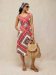 White Stuff Red Heidi Jersey Dress - Image 1 of 6