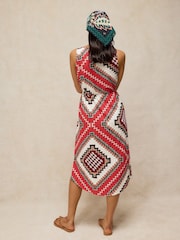 White Stuff Red Heidi Jersey Dress - Image 2 of 6
