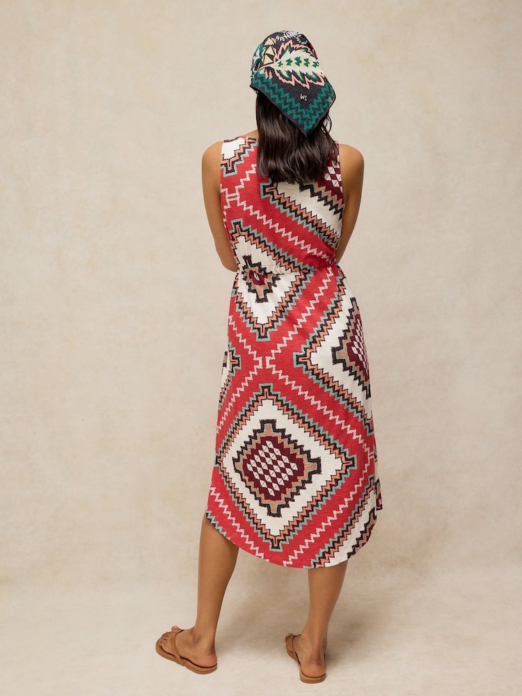 White Stuff Red Heidi Jersey Dress - Image 2 of 6 White Stuff Red Heidi Jersey Dress - Image 2 of 6