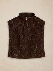 White Stuff Poncho cu guler cu fermoar pe jumătate - Imaginea 2 din 3