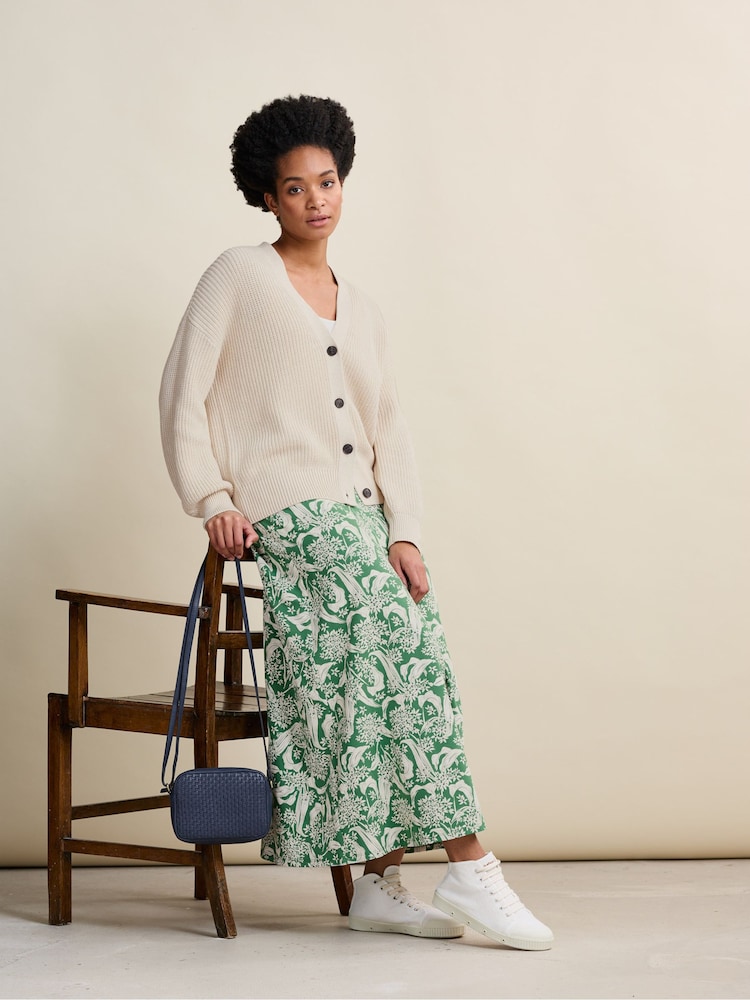 Seasalt Cornwall Green Rose Skirt - Image 1 of 7