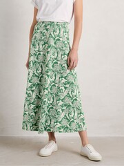 Seasalt Cornwall Green Rose Skirt - Image 2 of 7