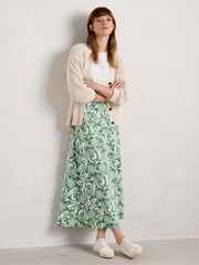 Seasalt Cornwall Green Rose Skirt - Image 4 of 7