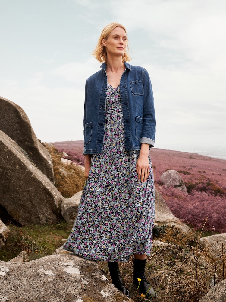 Seasalt Cornwall Blue Maggie Dress - Image 2 of 9