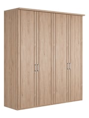 Wiemann Holm Oak Torquay Wood Semi Fitted 4 Door Wardrobe - Image 2 of 4