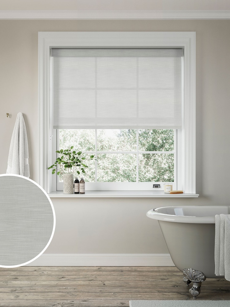 Dusk Grey Knots Made to Measure Roller Blind - Image 1 of 6