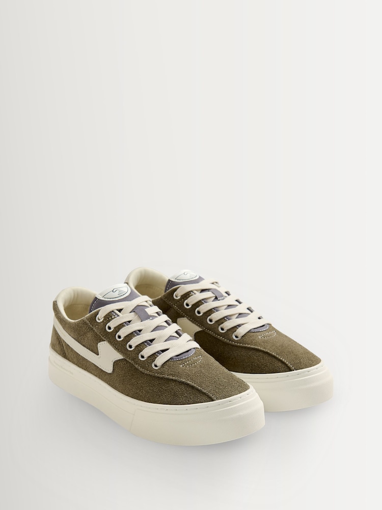 Stepney Workers Club Green Dellow S-Strike Classic Cupsole Trainers - Image 2 of 4 Stepney Workers Club Green Dellow S-Strike Classic Cupsole Trainers - Image 2 of 4