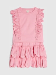 River Island Pink Shell Ruffle Top & Rara Skirt Set - Image 2 of 5