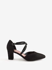 Pavers Black Closed-Toe Block Heels - Image 1 of 1