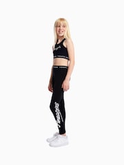 Pineapple Black Script Crop Top - Image 4 of 7